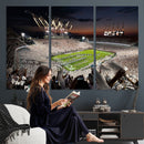 Penn State Stadium Wall Art – White Out Football Game Canvas