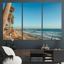 Scenic Beach Wall Art Canvas Print – Tall Palm Trees, Sandy by MyGreatCanvas | Canvas Wall Art Prints | Photo Prints & Wall Decor