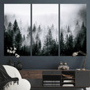Foggy Pine Forest Canvas Wall Art by MyGreatCanvas | Canvas Wall Art Prints | Photo Prints & Wall Decor