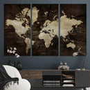 Vibrant Watercolor World Map Wall Art – Stunning Multicolor by MyGreatCanvas | Canvas Wall Art Prints | Photo Prints & Wall Decor