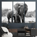 Elephant Family Africa Wall Art Canvas Print by MyGreatCanvas | Canvas Wall Art Prints | Photo Prints & Wall Decor