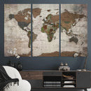 World Map Canvas Print – Framed Detailed Map of the World by MyGreatCanvas | Canvas Wall Art Prints | Photo Prints & Wall Decor