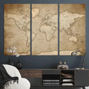 Colorful Watercolor World Map Canvas Wall Art – Framed by MyGreatCanvas | Canvas Wall Art Prints | Photo Prints & Wall Decor