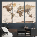 World Map Canvas Print – Framed Detailed Map of the World by MyGreatCanvas | Canvas Wall Art Prints | Photo Prints & Wall Decor