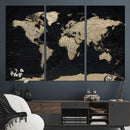 World Map Wall Art Print – Detailed Map of the World Wall by MyGreatCanvas | Canvas Wall Art Prints | Photo Prints & Wall Decor