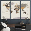 World Map Wall Art Print by MyGreatCanvas | Canvas Wall Art Prints | Photo Prints & Wall Decor