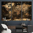 World Map Canvas Print, Modern Decorative Framed Map Artwork by MyGreatCanvas | Canvas Wall Art Prints | Photo Prints & Wall Decor