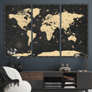 World Map Canvas Print – Detailed Map of the World Wall Art by MyGreatCanvas | Canvas Wall Art Prints | Photo Prints & Wall Decor