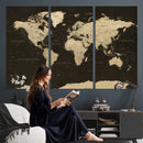 World Map Canvas Print – Framed World Map Wall Art for