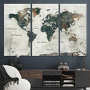 World Map Canvas Print – Framed Travel Map Wall Art for by MyGreatCanvas | Canvas Wall Art Prints | Photo Prints & Wall Decor