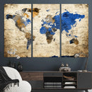 World Map Canvas Print – Colorful Abstract Travel Map, by MyGreatCanvas | Canvas Wall Art Prints | Photo Prints & Wall Decor