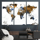 Colorful Watercolor World Map Canvas Wall Art – Framed by MyGreatCanvas | Canvas Wall Art Prints | Photo Prints & Wall Decor