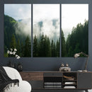 Misty Mountain Forest Canvas Print, Foggy Pine Trees Nature by MyGreatCanvas | Canvas Wall Art Prints | Photo Prints & Wall Decor