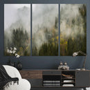 Misty Mountain Canvas Print, Foggy Pine Trees Nature Wall by MyGreatCanvas | Canvas Wall Art Prints | Photo Prints & Wall Decor