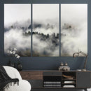 Foggy Forest Wall Art Canvas Print, Misty Pine Tree by MyGreatCanvas | Canvas Wall Art Prints | Photo Prints & Wall Decor