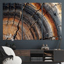 Abstract Tree Ring Wall Art Print – Natural Rustic Wood by MyGreatCanvas | Canvas Wall Art Prints | Photo Prints & Wall Decor