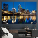 Austin Skyline Wall Art Canvas Print, Austin Downtown Night by MyGreatCanvas | Canvas Wall Art Prints | Photo Prints & Wall Decor