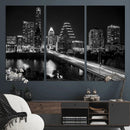 Austin Skyline Wall Art Canvas Print, Austin Downtown Night by MyGreatCanvas | Canvas Wall Art Prints | Photo Prints & Wall Decor