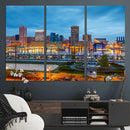 Baltimore Skyline Wall Art Canvas Print, Baltimore Downtown by MyGreatCanvas | Canvas Wall Art Prints | Photo Prints & Wall Decor