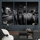 Boston Wall Art Canvas Print, Boston City Downtown Night by MyGreatCanvas | Canvas Wall Art Prints | Photo Prints & Wall Decor