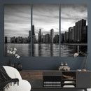 Chicago Wall Art Canvas Print, Chicago City Downtown Night by MyGreatCanvas | Canvas Wall Art Prints | Photo Prints & Wall Decor