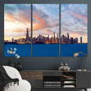 Chicago Wall Art Canvas Print - Chicago City Downtown Night by MyGreatCanvas | Canvas Wall Art Prints | Photo Prints & Wall Decor