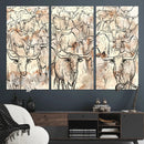 Farmhouse Texas Longhorn Wall Art Canvas Print - Abstract by MyGreatCanvas | Canvas Wall Art Prints | Photo Prints & Wall Decor