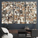 Abstract Longhorn Wall Art Canvas Print - Cow Animal Drawing by MyGreatCanvas | Canvas Wall Art Prints | Photo Prints & Wall Decor