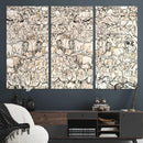 Abstract Bison Wall Art Canvas Print - Abstract Longhorn by MyGreatCanvas | Canvas Wall Art Prints | Photo Prints & Wall Decor