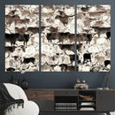 Abstract Texas Longhorn Print - Longhorn Herd Print for by MyGreatCanvas | Canvas Wall Art Prints | Photo Prints & Wall Decor