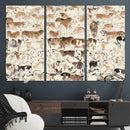 Farmhouse Longhorn Wall Art Canvas Print - Abstract Farm by MyGreatCanvas | Canvas Wall Art Prints | Photo Prints & Wall Decor