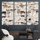 Abstract Texas Cow Canvas Print for Cabin and Western Home by MyGreatCanvas | Canvas Wall Art Prints | Photo Prints & Wall Decor