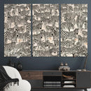 Abstract Zebra Wall Art Canvas Print for Farmhouse Decor by MyGreatCanvas | Canvas Wall Art Prints | Photo Prints & Wall Decor
