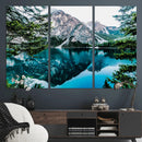 Alpine Mountain Lake Wall Art Canvas Print – Turquoise by MyGreatCanvas | Canvas Wall Art Prints | Photo Prints & Wall Decor