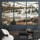 Snowy Mountain Landscape Wall Art Canvas Print, Alpine Pine by MyGreatCanvas | Canvas Wall Art Prints | Photo Prints & Wall Decor