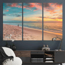 Beach Walk Wall Art Canvas Print – Soft Coastal Photography by MyGreatCanvas | Canvas Wall Art Prints | Photo Prints & Wall Decor