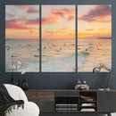 Sunset Beach Wall Art Canvas Print – Soft Coastal by MyGreatCanvas | Canvas Wall Art Prints | Photo Prints & Wall Decor