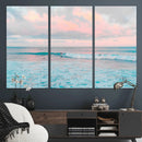 Ocean Wave Wall Art Canvas Print, Pastel Surf Seascape by MyGreatCanvas | Canvas Wall Art Prints | Photo Prints & Wall Decor