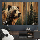 Grizzly Bear Wall Art Canvas Print, Rustic Wildlife Bear by MyGreatCanvas | Canvas Wall Art Prints | Photo Prints & Wall Decor