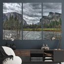 Yosemite Valley River Wall Art Canvas Print, Granite Cliffs by MyGreatCanvas | Canvas Wall Art Prints | Photo Prints & Wall Decor