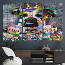 Graffiti Dog Wall Art Decor for Teen Bedroom - Abstract by MyGreatCanvas | Canvas Wall Art Prints | Photo Prints & Wall Decor