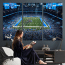 Detroit Lions Stadium Wall Art Canvas Print, Football Field