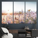 Lavender Field Wall Art Canvas Print, Butterfly Floral by MyGreatCanvas | Canvas Wall Art Prints | Photo Prints & Wall Decor