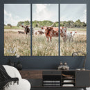 Texas Longhorn Cattle Wall Art Canvas Print: Western Ranch by MyGreatCanvas | Canvas Wall Art Prints | Photo Prints & Wall Decor