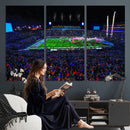 Ole Miss Rebels Vaught Hemingway Stadium Wall Art Canvas