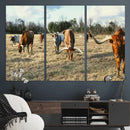 Texas Longhorn Wall Art Canvas Print, Western Ranch Cattle by MyGreatCanvas | Canvas Wall Art Prints | Photo Prints & Wall Decor