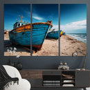 Coastal Fishing Boats Wall Art Canvas Print, Sunset Beach by MyGreatCanvas | Canvas Wall Art Prints | Photo Prints & Wall Decor