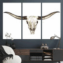 Longhorn Skull Wall Art Canvas Print – Rustic Western by MyGreatCanvas | Canvas Wall Art Prints | Photo Prints & Wall Decor