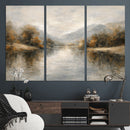 Abstract Landscape Wall Art Canvas Print, Modern Lake by MyGreatCanvas | Canvas Wall Art Prints | Photo Prints & Wall Decor