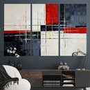 Navy Red Abstract Wall Art Canvas Print, Modern Luxury by MyGreatCanvas | Canvas Wall Art Prints | Photo Prints & Wall Decor